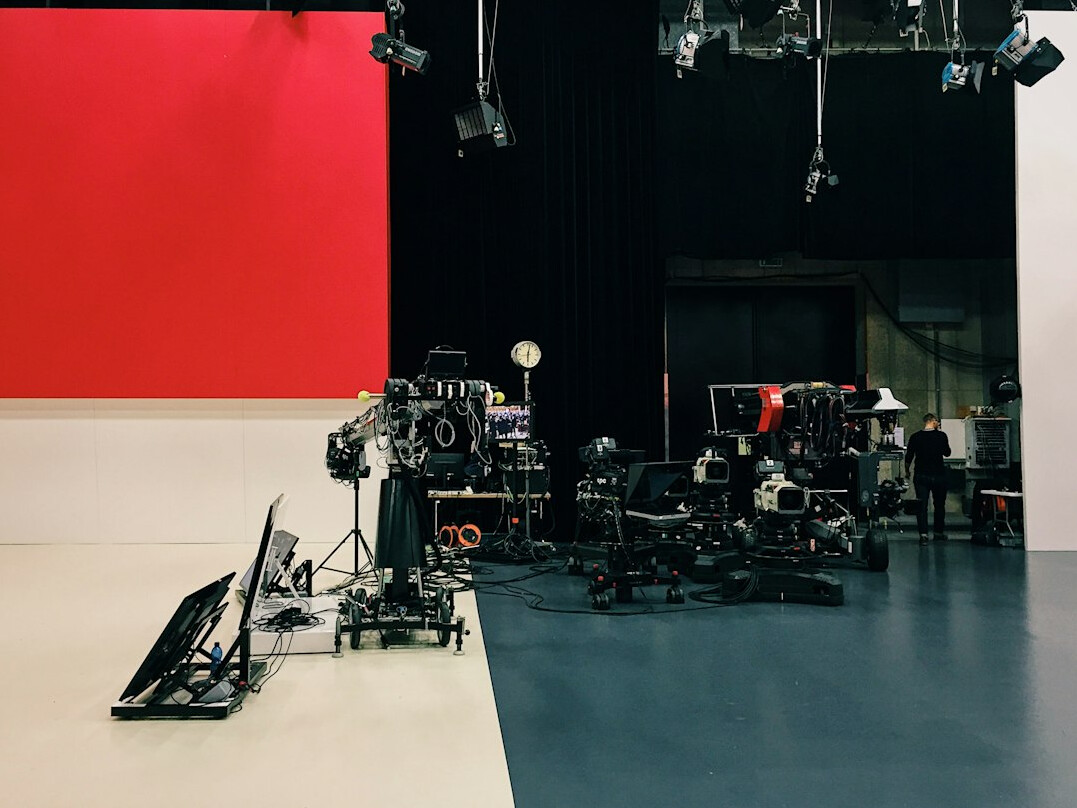 modern tv studio setup